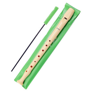 Flauta escolar sintetica con funda verde hohner hh9508