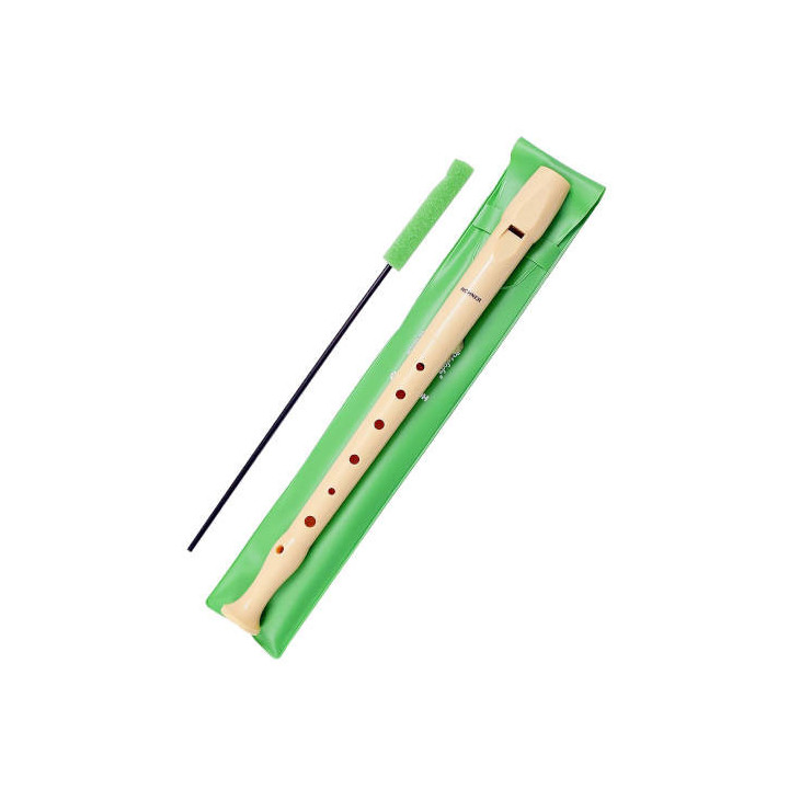 Flauta escolar sintetica con funda verde hohner hh9508