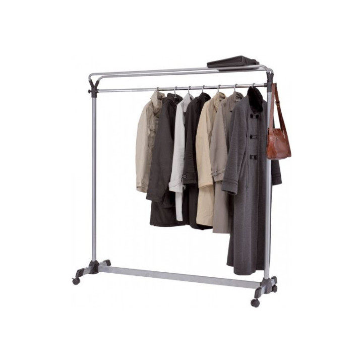 Perchero alba de gran capacidad con ruedas 540x1530x1715 mm gris archivo 2000 alpmgroup3 gs