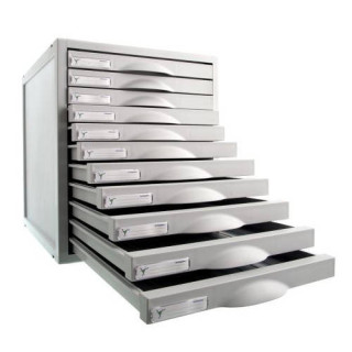 Módulo archisystem de 11 cajones 356x316x362 mm gris archivo 2000 8211c gs