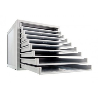 Módulo archisystem de 9 bandejas 356x316x303 mm gris archivo 2000 8409b gs