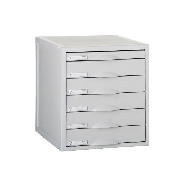 Módulo archisystem de 6 cajones 356x316x362 mm gris archivo 2000 8206c gs