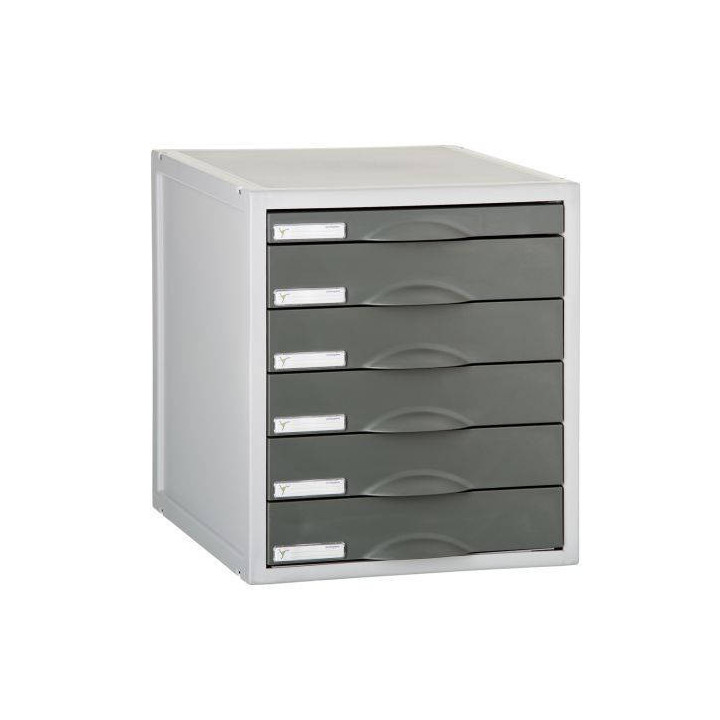 Módulo archisystem de 6 cajones 356x316x362 mm grafito archivo 2000 8206c gf