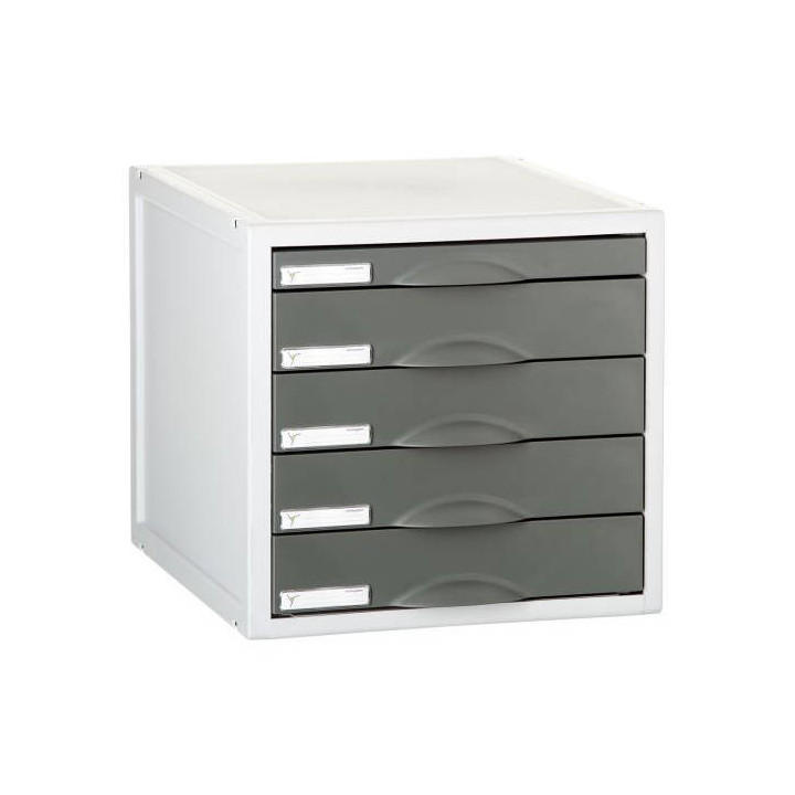 Módulo archisystem de 5 cajones 356x316x303 mm grafito archivo 2000 8405c gf