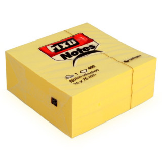Cubo 400 notas adhesivas 76x76mm amarillas fixo 65005463