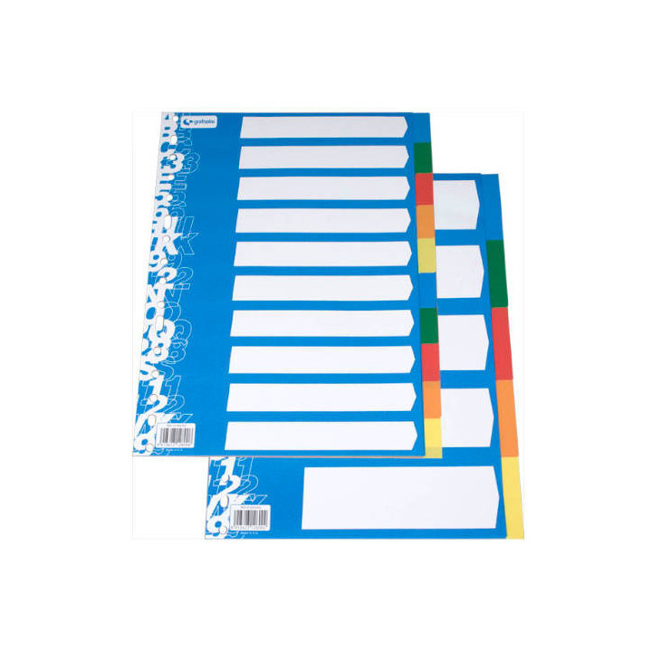 Juego separador folio 5 posiciones ecologico 16t grafoplas 41270000