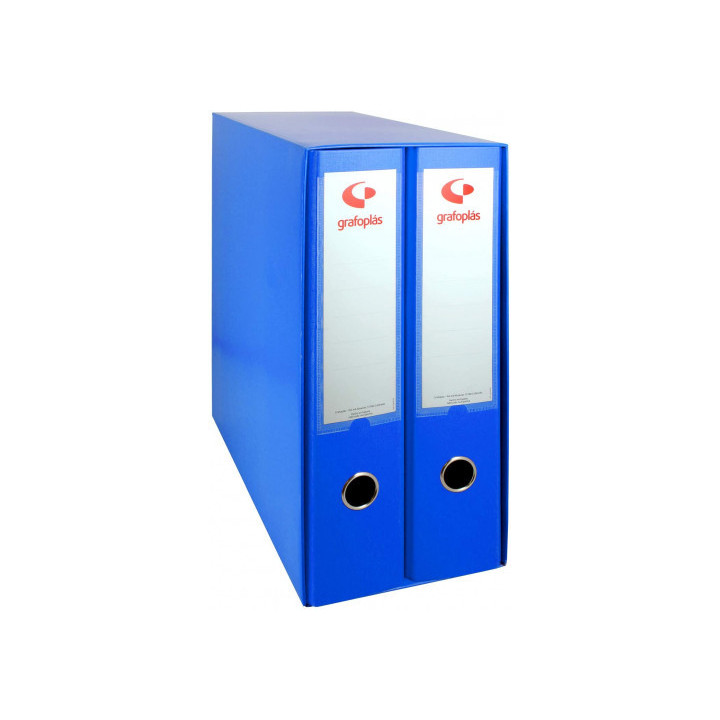 Módulo 2 archivadores color azul folio 290x350x160 grafoplas 7279230