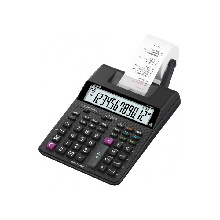 Calculadora impresora de 12 dígitos casio hr-150rce
