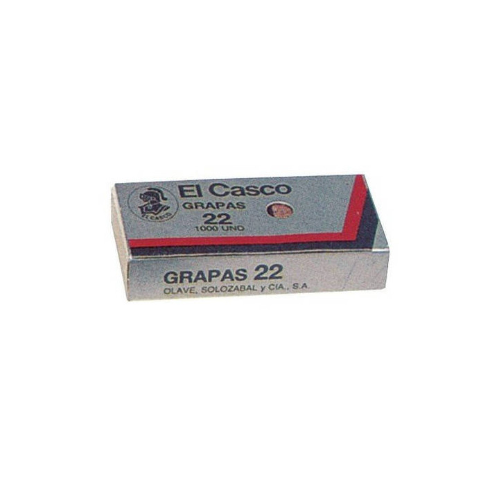 Caja de 1000 grapas galvaniczadas modelo 22/6g el casco 1g00221