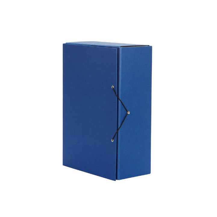 Carpeta de proyectos lomo 200 cierre gomas en color azul pardo 972103