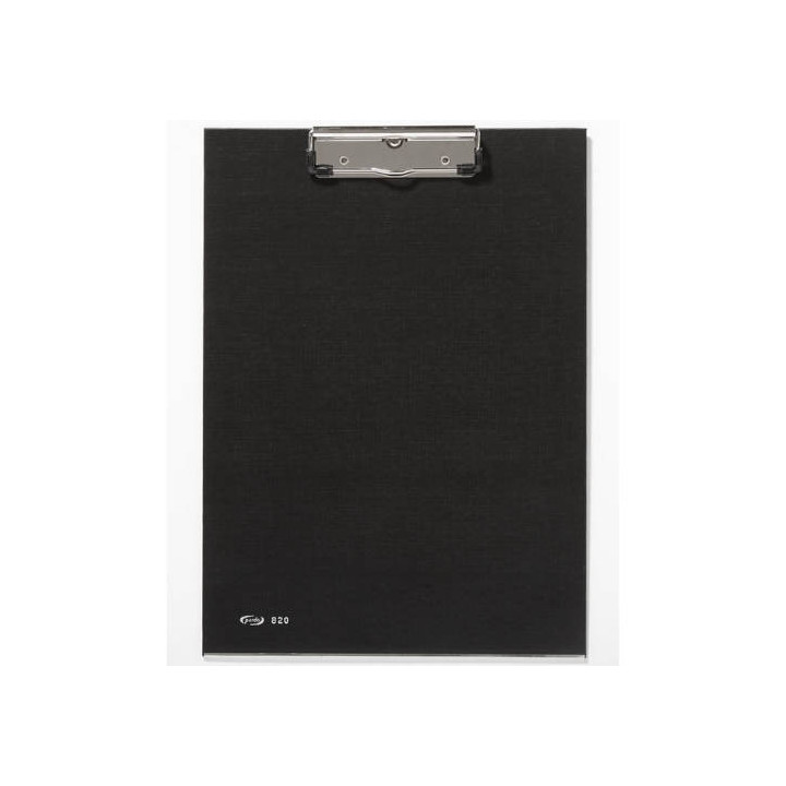 Portabloc con pinza metalica en color negro pardo 82001