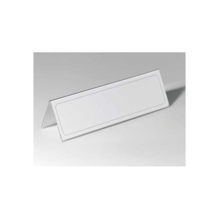 Caja de 25 portanombres rigidos pvc 210x297mm durable 8053-19