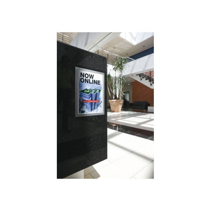 Blister 2 marco autoadhesivo magnetico duraframe a4 plata durable 4872-23