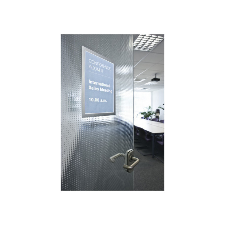 Blister 2 marco autoadhesivo magnetico duraframe a4 plata durable 4872-23