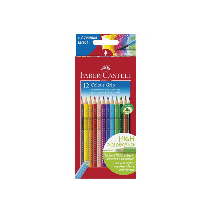 Estuche 12 lapices color grip faber castell 112412