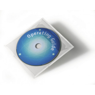 Pack 10 fundas para cd/dvd adhesivas durable 8080