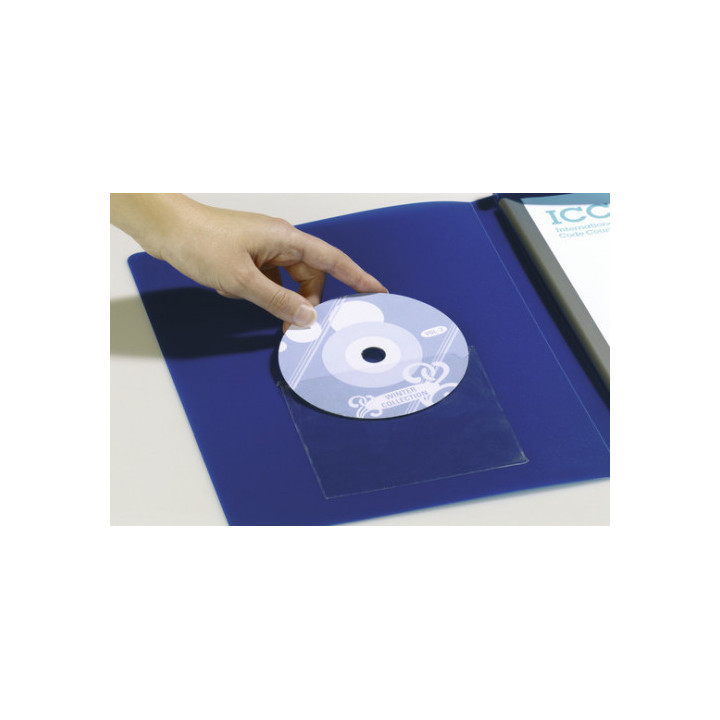 Pack 10 fundas para cd/dvd adhesivas durable 8080