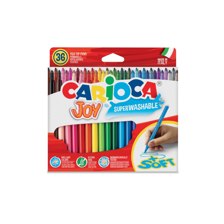Caja 36 rotuladores colores joy carioca 40616
