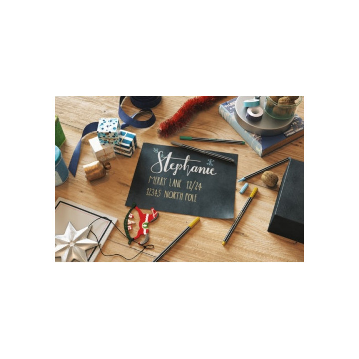 Estuche metal 6 unidades pen 68 metallic colores surtidos stabilo 6808/8-31