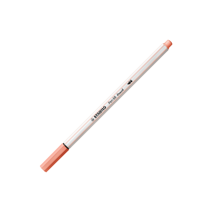 Estuche carton 12 unidades rotulador pen 68 brush colores surtidos stabilo 568/12-21