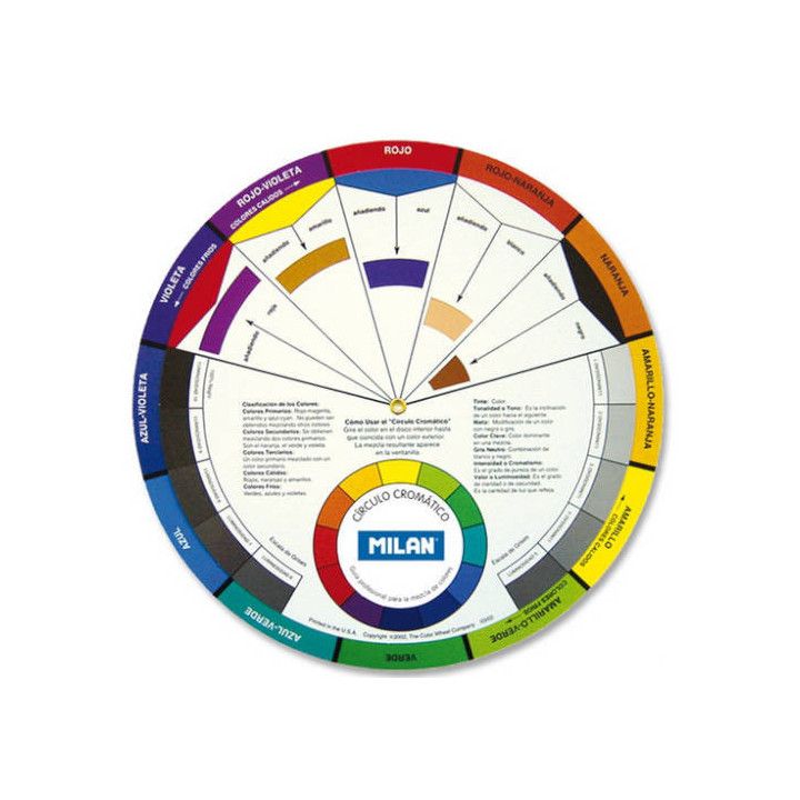 Círculo cromático pedagógico cm milan 5502