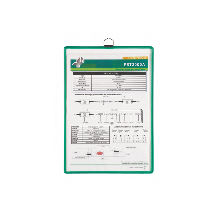 Pack de 5 fundas a4 colgantes con anilla color surtido tarifold 154509