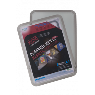 Pack de 2 marco magnético magneto solo a4 plata tarifold 195030