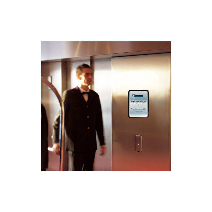 Pack de 2 marco adhesivo magneto a4 con cierre magnético negro tarifold 194957