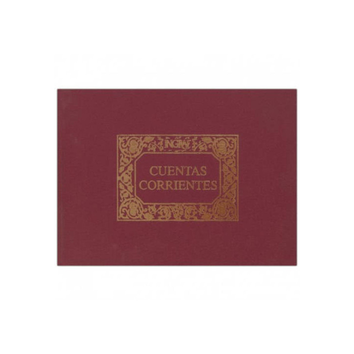 Libro 1/4 apaisado cuentas corrientes numerado 100 hojas (64069/a) ingraf 350207