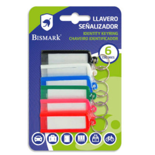 Blister 6 llaveros señalizadores bismark 317818