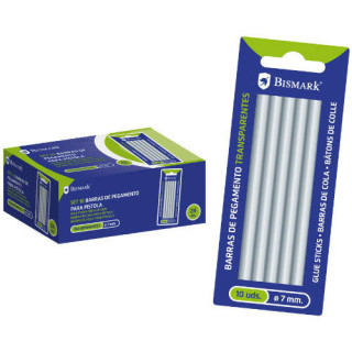 Blister 10 barras de pegamento silicona transparente 7