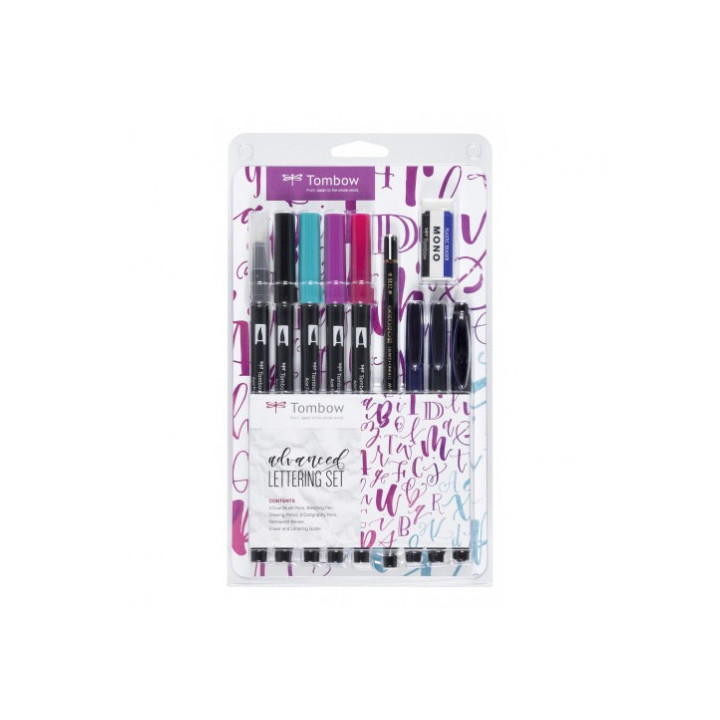 Set lettering de caligrafia modelo advanced tombow ls-adv