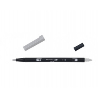 Rotulador doble punta pincel cool gray 3 color gris tombow abt-n75
