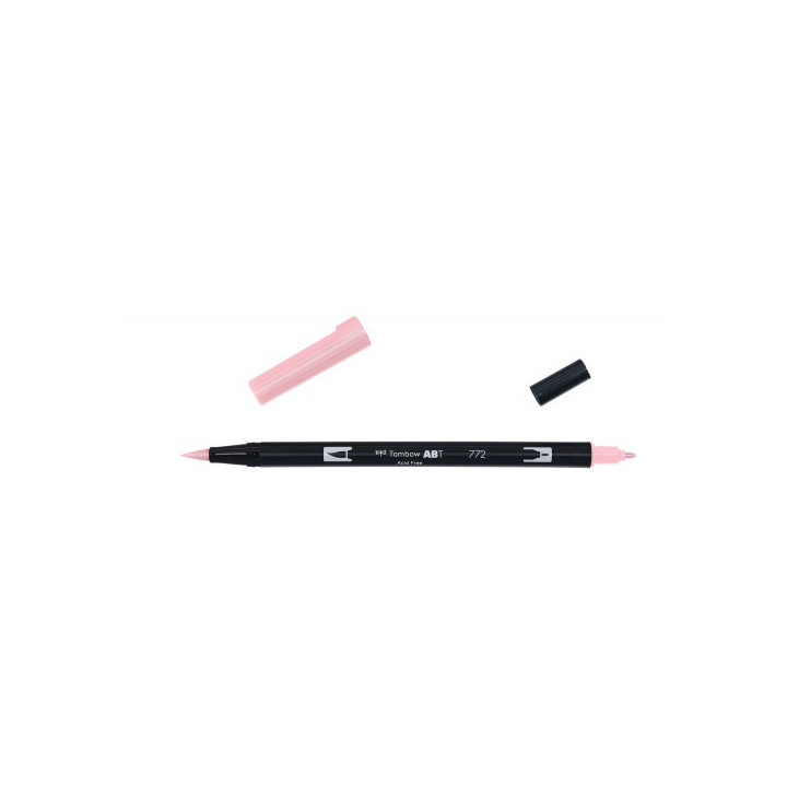 Rotulador doble punta pincel color blush tombow abt-772