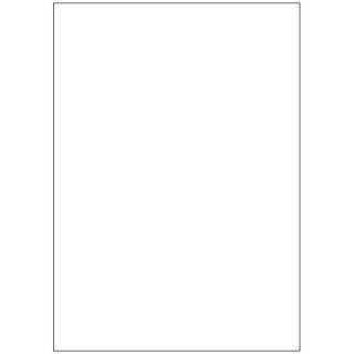 Caja 100 hojas etiquetas blancas sin márgenes-láser/inyección de tinta/fotocopiadoras-210x297 mm megastar lp4ms-210297