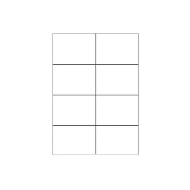 Caja 100 hojas etiquetas blancas sin márgenes-láser/inyección de tinta/fotocopiadoras-105x74 mm megastar lp4ms-10574