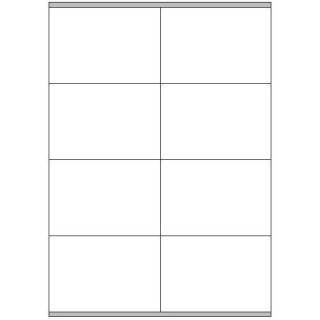 Caja 100 hojas etiquetas blancas con márgenes-láser/inyección de tinta/fotocopiadoras-105x72 mm megastar lp4ms-10572