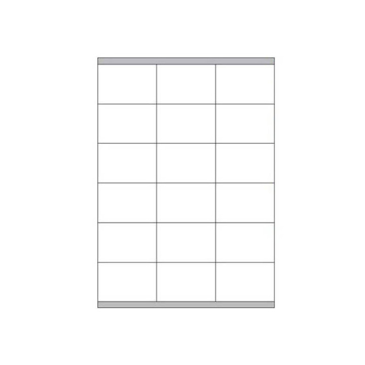 Caja 100 hojas etiquetas blancas con márgenes-láser/inyección de tinta/fotocopiadoras-70x48 mm megastar lp4ms-7048