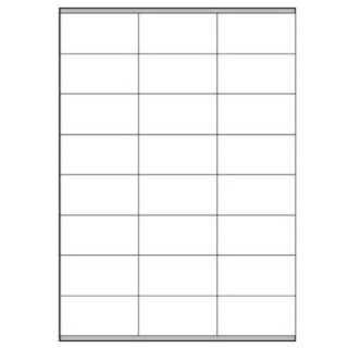 Caja 100 hojas etiquetas blancas con márgenes-láser/inyección de tinta/fotocopiadoras-70x36 mm megastar lp4ms-7036