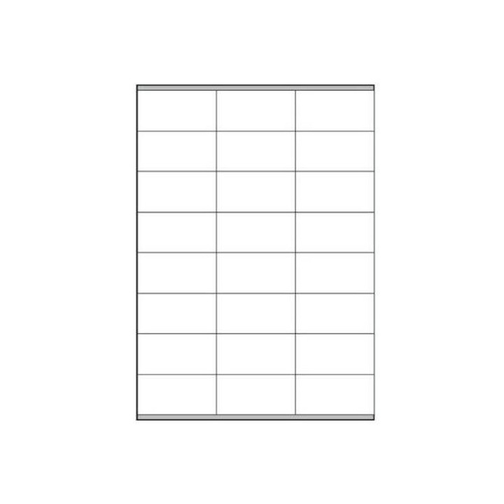 Caja 100 hojas etiquetas blancas con márgenes-láser/inyección de tinta/fotocopiadoras-70x36 mm megastar lp4ms-7036