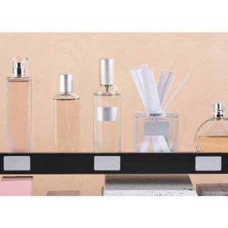 Kit 10 hojas etiquetas satinadas plateadas