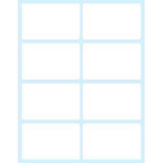 Paquete 10 hojas etiquetas blancas en sobre-58x36 mm tico e-5836