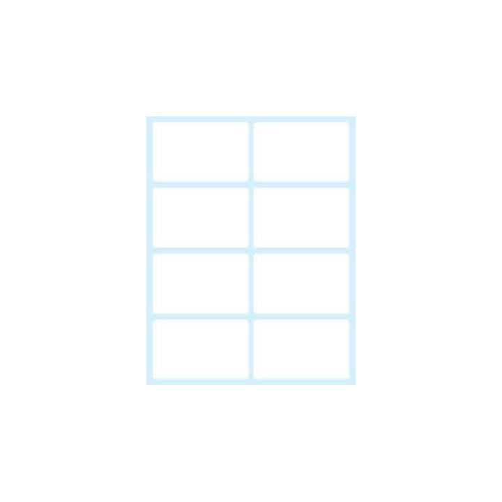 Paquete 10 hojas etiquetas blancas en sobre-58x36 mm tico e-5836