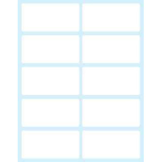 Paquete 10 hojas etiquetas blancas en sobre-58x28 mm tico e-5828