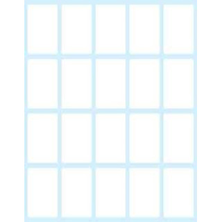 Paquete 10 hojas etiquetas blancas en sobre-36x22 mm tico e-3622