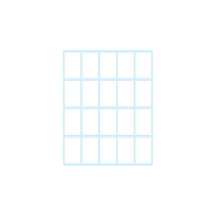 Paquete 10 hojas etiquetas blancas en sobre-36x22 mm tico e-3622