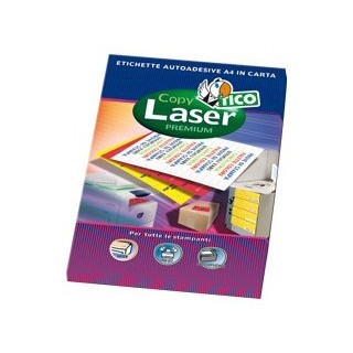 Caja 70 hojas etiquetas amarillo fluorescente con márgenes-láser/inyección de tinta/fotocopiadoras-70x36 mm tico lp4fg-7036