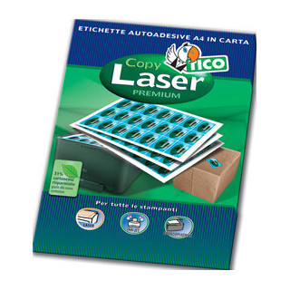 Caja 100 hojas etiquetas blancas con márgenes-láser/láser de color/inyección de tinta/fotocopiadoras-105x48 mm tico lp4w-...
