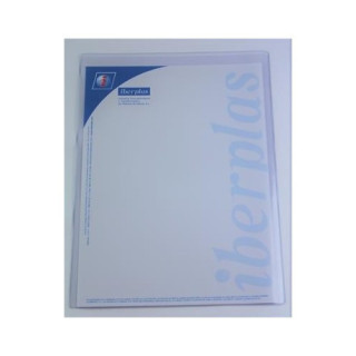 Caja 50 fundas formato a3 "u" portadocumentos pvc cristal 150 micras iberplas 86q50