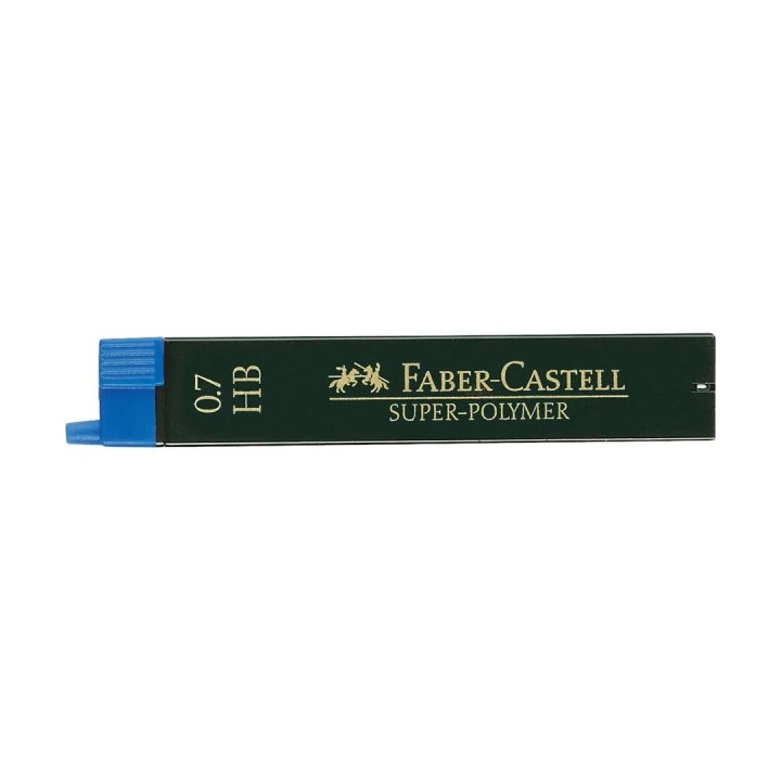 Faber-Castell 9067 Pack de 12 Minas Super-Polymer para Portaminas 0.7 HB - Resistentes y Suaves